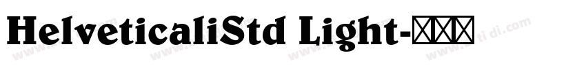 HelveticaliStd Light字体转换